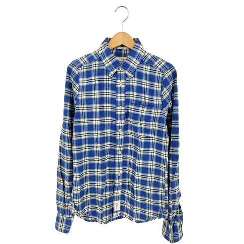アバクロンビーアンドフィッチ Abercrombie & Fitch チェック柄コットンネルシャツ メンズ import:S