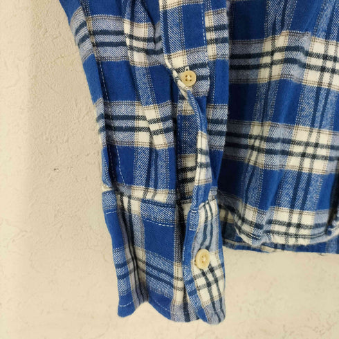 アバクロンビーアンドフィッチ Abercrombie & Fitch チェック柄コットンネルシャツ メンズ import:S