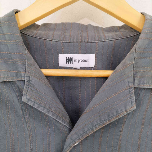 アイムプロダクトイッセイミヤケ im product ISSEY MIYAKE 西川リビング製 ストライプ パジャマシャツ メンズ JPN:L