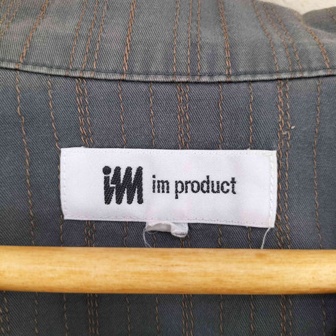 アイムプロダクトイッセイミヤケ im product ISSEY MIYAKE 西川リビング製 ストライプ パジャマシャツ メンズ JPN:L
