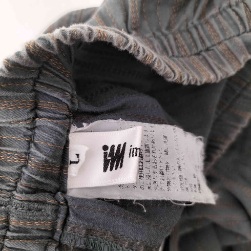 アイムプロダクトイッセイミヤケ im product ISSEY MIYAKE 西川リビング製 ストライプ パジャマパンツ メンズ JPN:L