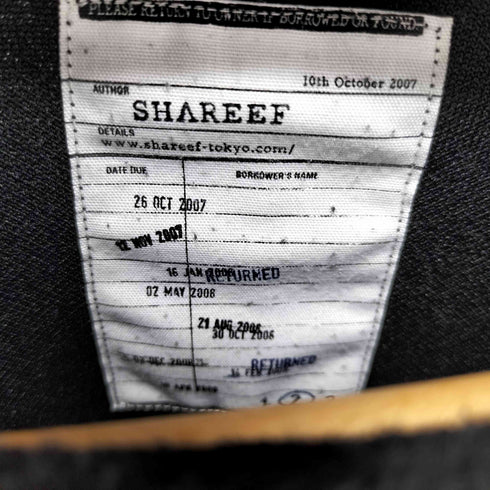 シャリーフ SHAREEF 裾リボンデザインスウェット メンズ JPN:2
