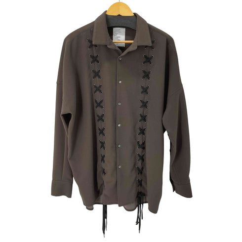 シャリーフ SHAREEF W-FACE GEORGETTE LACE-UP SHIRTS メンズ JPN:3