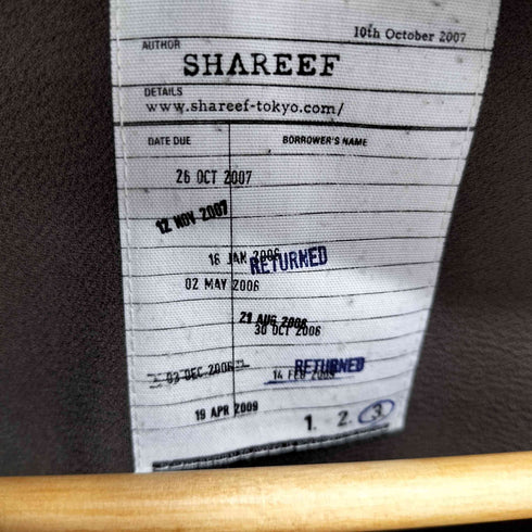 シャリーフ SHAREEF W-FACE GEORGETTE LACE-UP SHIRTS メンズ JPN:3
