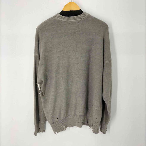 メゾンスペシャル MAISON SPECIAL Pigment Dyed Intarsia Knit Pullover メンズ JPN:2