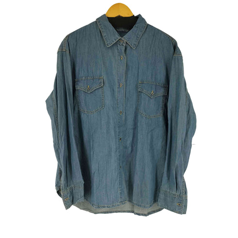 LIVINGTOWN フラップポケット デニムシャツ レディース JPN:XL
