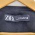 ザラ ZARA コントラスト フェイクスウェード フリンジ ジャケット コート レディース import:S