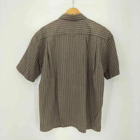 ピコ PIKO チェック柄 ジップアップ S/S シャツ メンズ import:L
