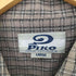 ピコ PIKO チェック柄 ジップアップ S/S シャツ メンズ import:L