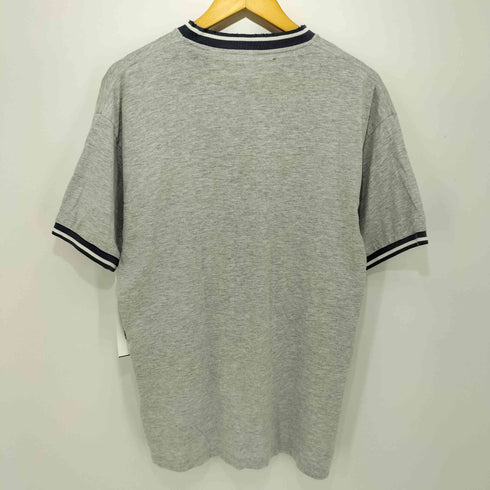 ナイキ NIKE 00s 黒タグ ワンポイントスウッシュ刺繍 S/S リンガーTシャツ メンズ L