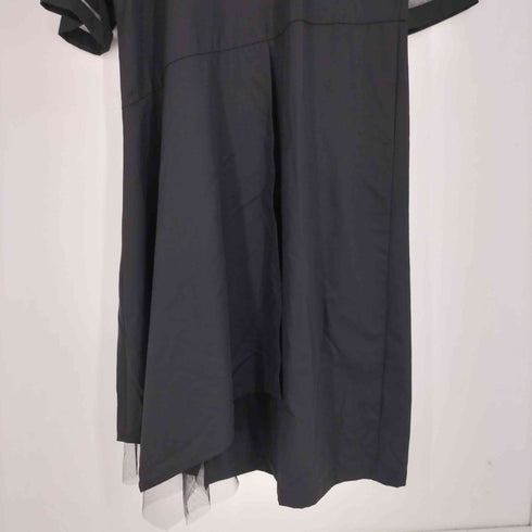 コハク KOHAKU 23SS メッシュ 切替 アシメ ワンピース レディース F