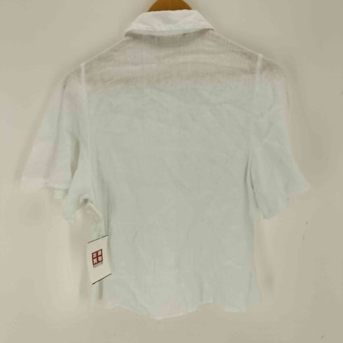 ザラ ZARA リネンフリルシャツ レディース import:S