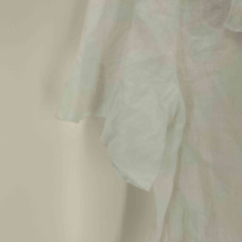 ザラ ZARA リネンフリルシャツ レディース import:S