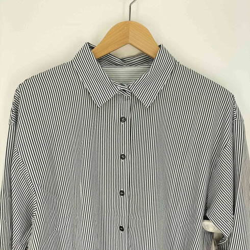 GYLE ジル 袖口スリット ストライプ L/S シャツ レディース JPN:M