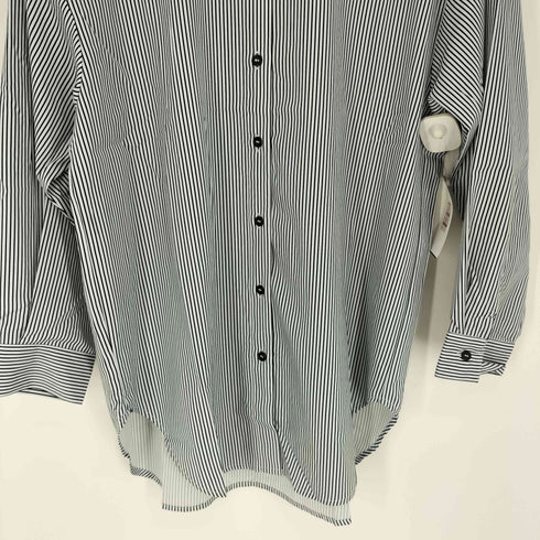 GYLE ジル 袖口スリット ストライプ L/S シャツ レディース JPN:M