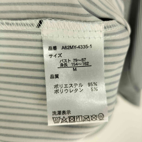 GYLE ジル 袖口スリット ストライプ L/S シャツ レディース JPN:M