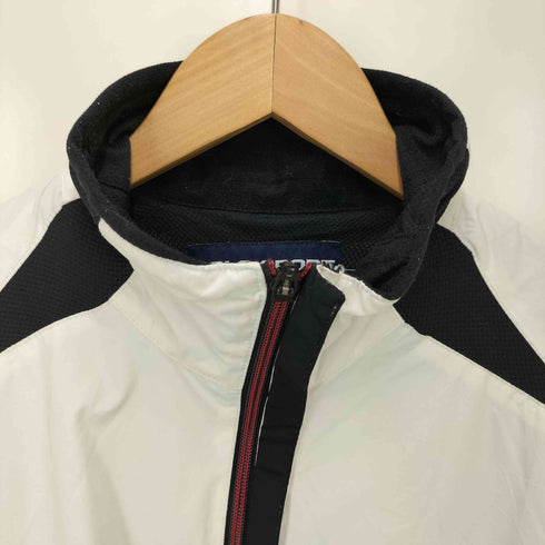 ポロスポーツラルフローレン POLO SPORT RALPH LAUREN 90S 裏地メッシュ スタンドネック ナイロンジャケット ダブルジップ 裾ドローコード メンズ import:S