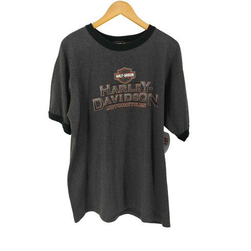 ハーレーダビッドソン HARLEY-DAVIDSON USA製 SHENANDOAH リンガーTシャツ メンズ import:XL