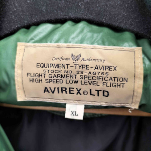 アヴィレックス AVIREX ワッペンデザイン中綿ジャケット メンズ import:XL