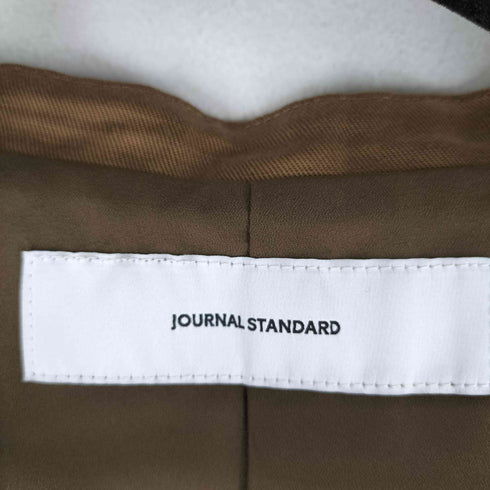 ジャーナルスタンダード JOURNAL STANDARD リネン混ノーカラーテーラードジャケット レディース FREE