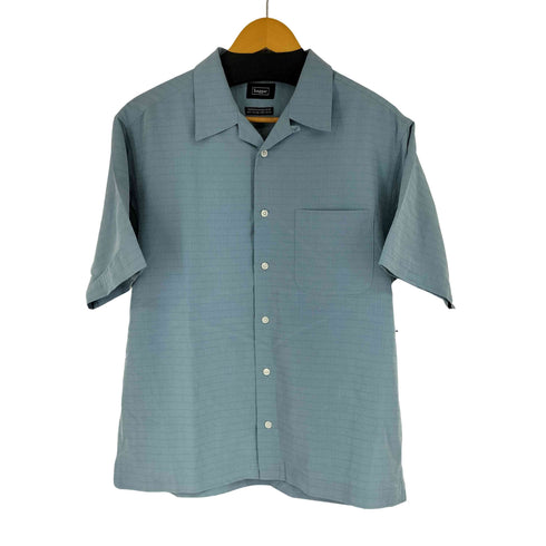 ハガー HAGGER S/S レーヨン混 チェック 開襟シャツ メンズ JPN:S