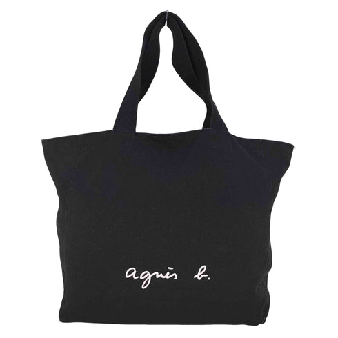 アニエスベーボヤージュ agnes b. VOYAGE ロゴプリント キャンバス トートバッグ レディース