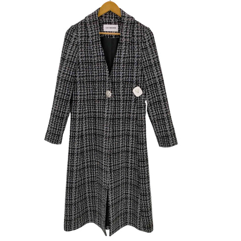 リリーブラウン Lily Brown ツイードビジューチェスターコート レディース S/M