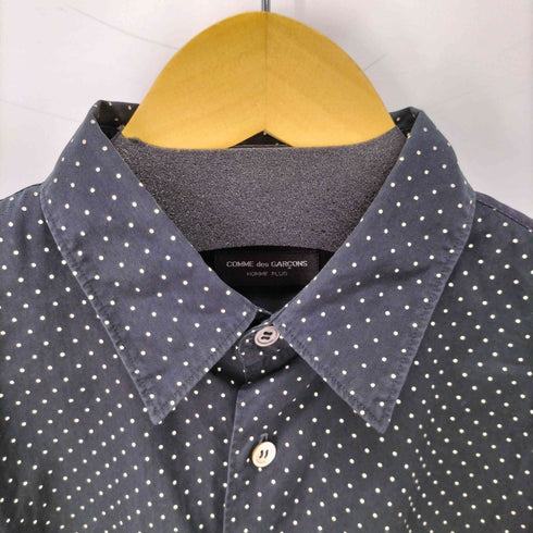 コムデギャルソンオムプリュス COMME des GARCONS HOMME PLUS 80S AD1988 ドット切替デザイン L/S シャツ メンズ