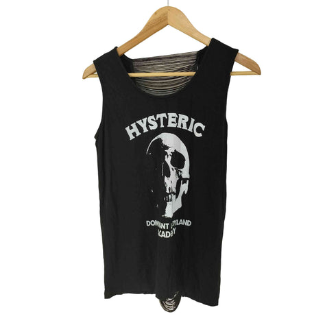 ヒステリックグラマー HYSTERIC GLAMOUR フリンジ スカルプリント タンクトップ レディース FREE
