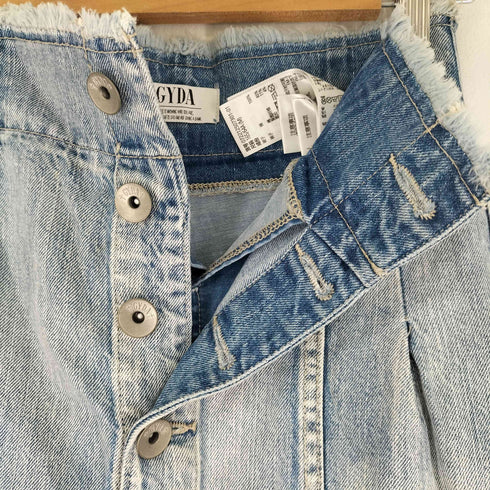 ジェイダ GYDA フロントスリットデニムロングスカートライクショーパン レディース JPN:M