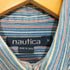 ノーティカ NAUTICA マルチストライプ柄L/Sボタンダウンシャツ メンズ M