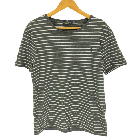 ポロラルフローレン POLO RALPH LAUREN CUSTOM SLIM FIT ポニー 刺繍 ボーダー Tシャツ メンズ import:L