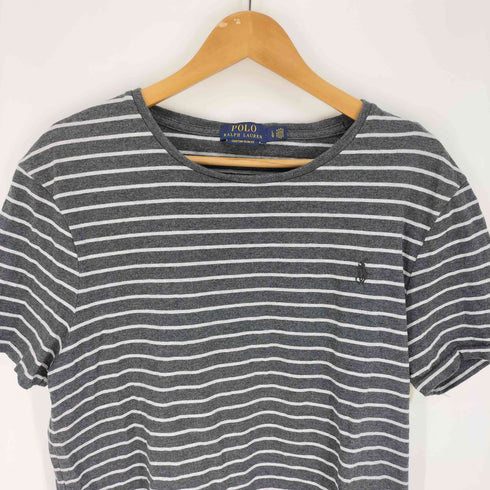 ポロラルフローレン POLO RALPH LAUREN CUSTOM SLIM FIT ポニー 刺繍 ボーダー Tシャツ メンズ import:L