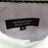 バーバリーブラックレーベル BURBERRY BLACK LABEL L/S フロントロゴ刺繍ストライプクレリックシャツ メンズ 39