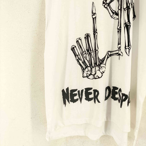 グラッドニュース GLAD NEWS スカルハンドサイン プリントノースリーブカットソー レディース FREE