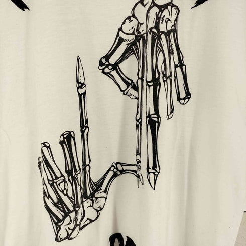 グラッドニュース GLAD NEWS スカルハンドサイン プリントノースリーブカットソー レディース FREE