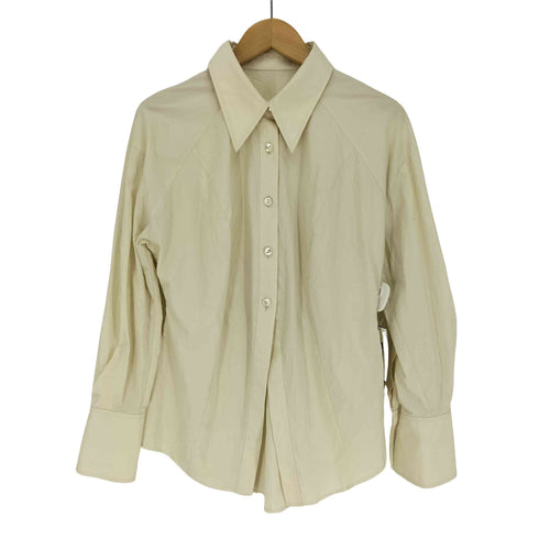 アダムエロペ Adam et Rope 24SS シルク混 ポプリンクビレ シャツ レディース FREE