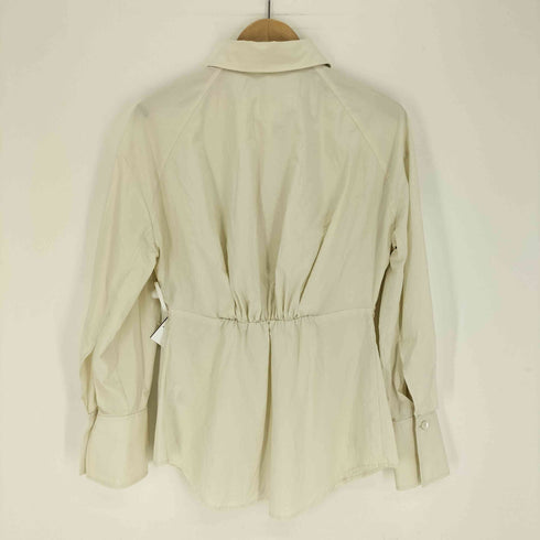 アダムエロペ Adam et Rope 24SS シルク混 ポプリンクビレ シャツ レディース FREE