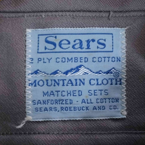 シアーズ Sears 60s 猫目ボタン コットン ワークシャツ メンズ 15 2 S