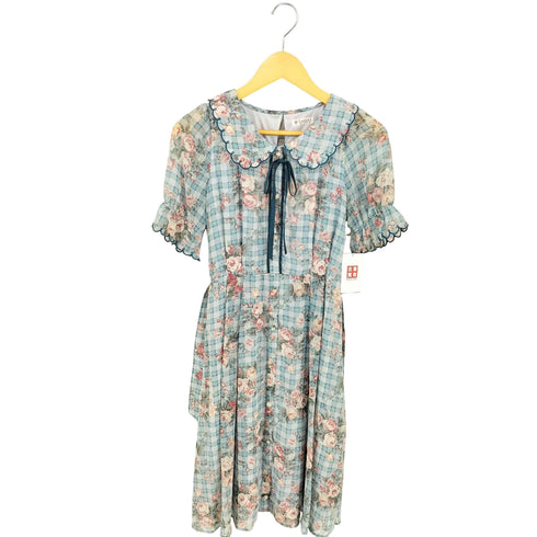 アクシーズファム axes femme フラワーチェックワンピース レディース JPN:M
