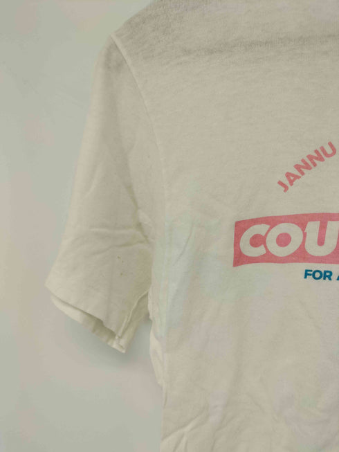 ヘインズ Hanes USA製 シングルステッチ プリントクルーネックTシャツ レディース JPN:M