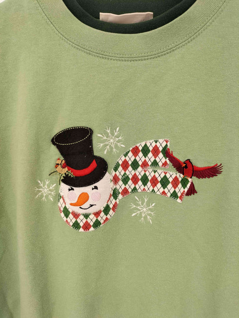 クリスマス 雪だるまスウェット レディース JPN:L