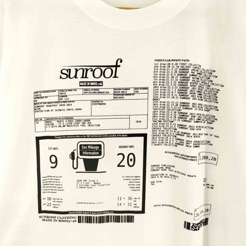サンルーフ sunroof window sticker graphic T-shirts メンズ JPN:XL
