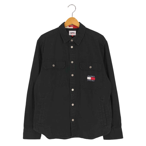 トミージーンズ tommy jeans OVERSHIRT FIT 両面プリント シャツジャケット メンズ import:S