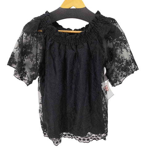 アクシーズファム axes femme S/S レースデザインブラウス レディース JPN:M