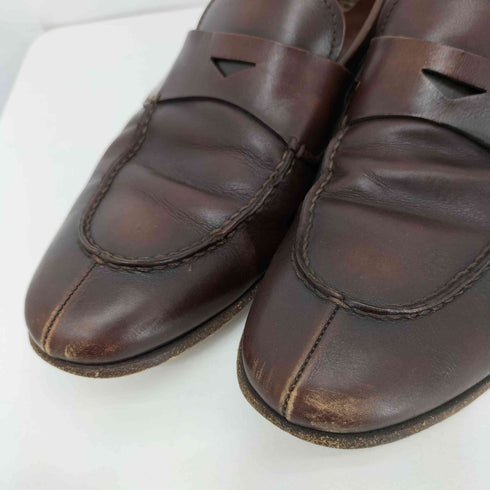 プラダ PRADA Vチップ コインローファー メンズ UK:10