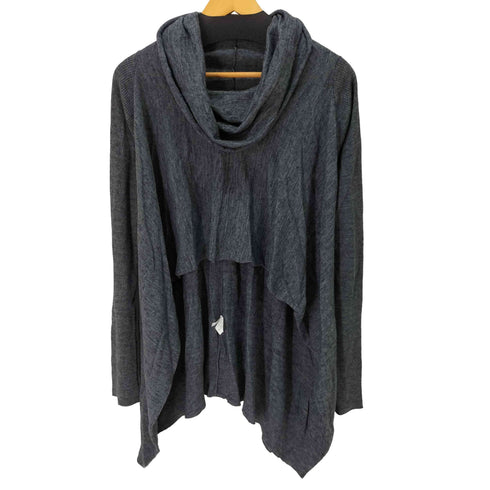 VANGO MADE IN ITALY L/S フロントデザインタートルネックニットトップス レディース import:L