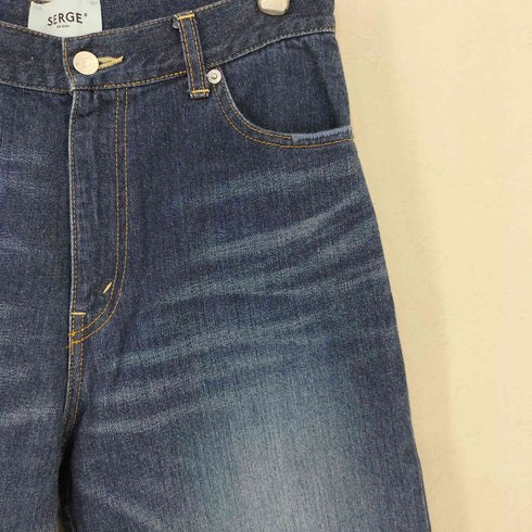 サージ SERGE de bleu ART BAGGY OLD NAVYバギーデニムパンツ レディース US:25