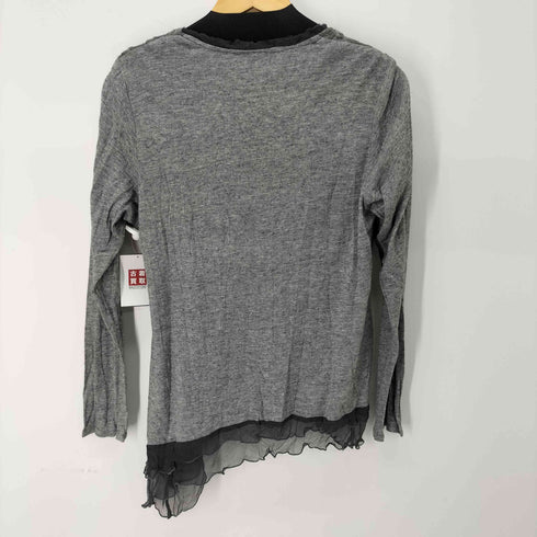 MADE IN ITALY アシンメトリーデザインニットトップス レディース import:L