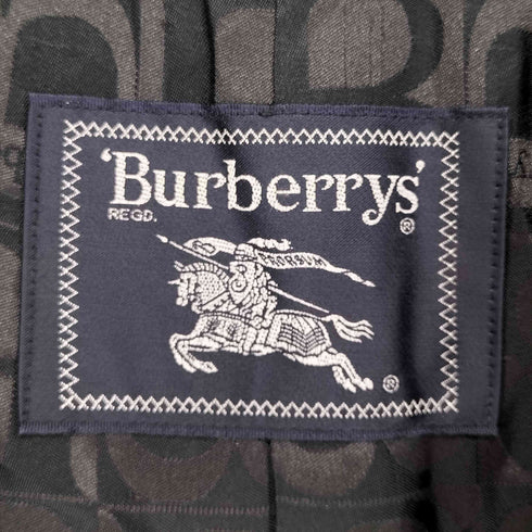 バーバリーズ BURBERRYS WOOL&CASHMERE 裏地Bロゴ ステンカラーコート メンズ M